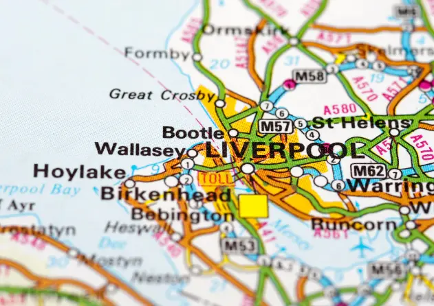 Liverpool in a map